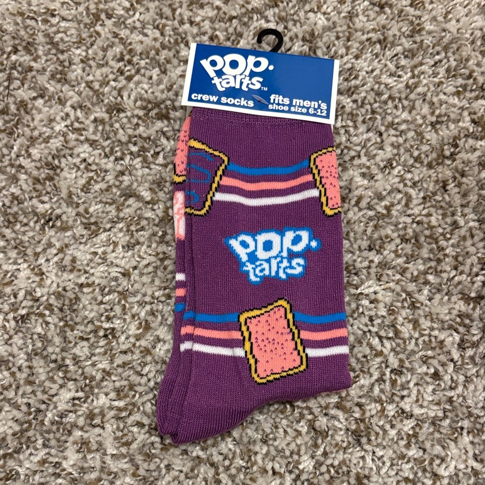 Pop-Tarts Purple Crew Socks